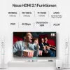 HDMI-kaapeli Unitek C138W 2 m — HDMI 2.1, 48 Gbit/s, 4K/120Hz, HDR10 & Dolby Vision, ARC, kullatut liittimet