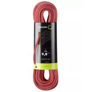 Kiipeilyköysi Edelrid 710790802000 punainen 80000 mm 9,8 mm polyamidi