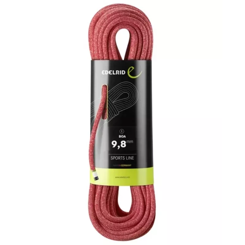 Kiipeilyköysi Edelrid 710790802000 punainen 80000 mm 9,8 mm polyamidi