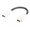 Digitus HDMI 2.0 Keystone -moduuli 12 cm kaapelilla (liitin/liitin)