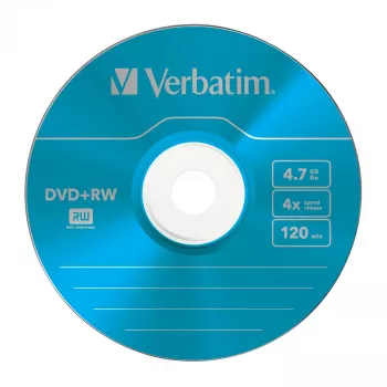VERBATIM 43297 Verbatim DVD+RW ohut Jewel Case 5 4.7GB 4x väri