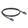 Verkkokaapeli DeLOCK RJ45 Cat.6A S/FTP ohut 1 m musta