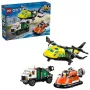 LEGO CITY 60505 Lentokone, huoltokuorma-auto ja ilmatyynyaluks