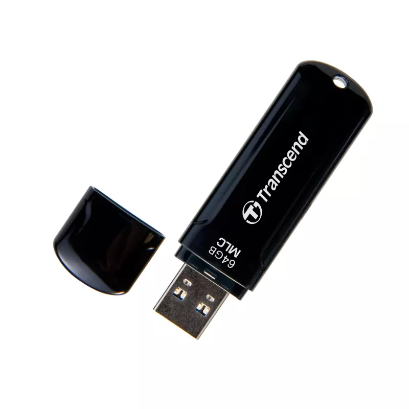Transcend JetFlash 750 Endurance Series TS64GJF750K USB-muistitikku, 64 GB, USB 3.1 Gen 1, MLC, pianomusta