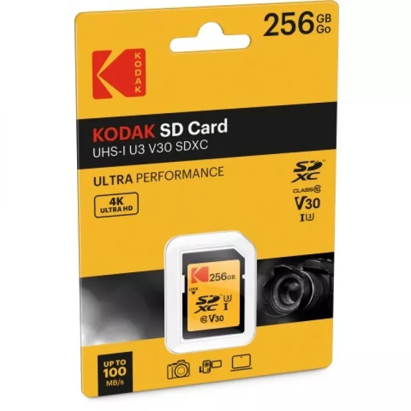Muistikortti Kodak 256GB UHS-I U3 V30 Ultra EKMSD256GXC10HPRK