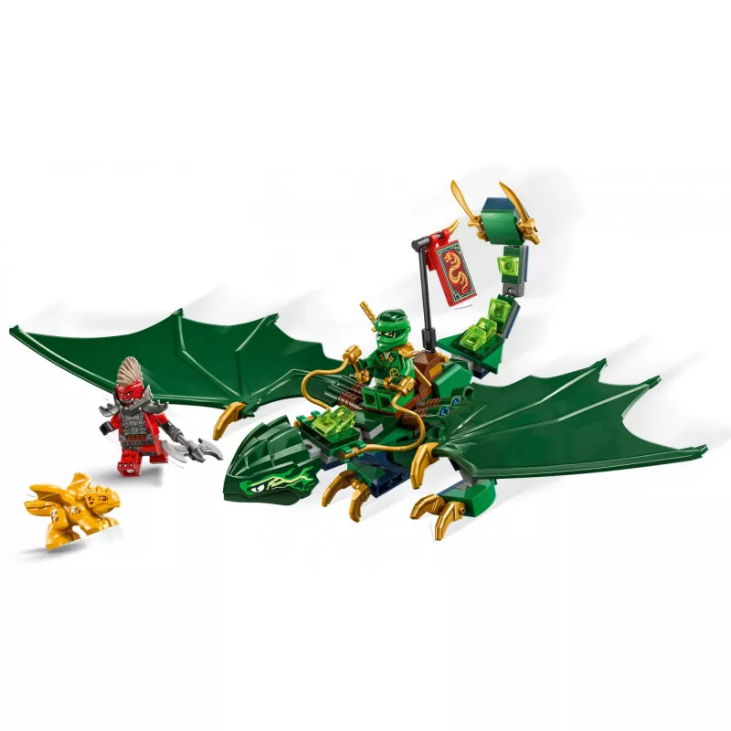 Rakennuslelu LEGO NINJAGO 71829 Lloyds Green Forest Dragon, 128 osaa, 2 minifiguuria, yli 6-vuotiaille