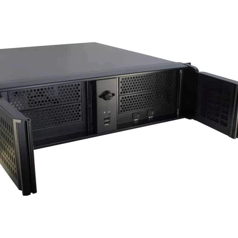 Inter-Tech 3U-3098-S rack musta