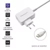 Qoltec 51039 65 W USB-C PD -virtalähde, 5–20,3 V, 2–3,25 A, sisäänrakennettu USB-C-kaapeli, valkoinen