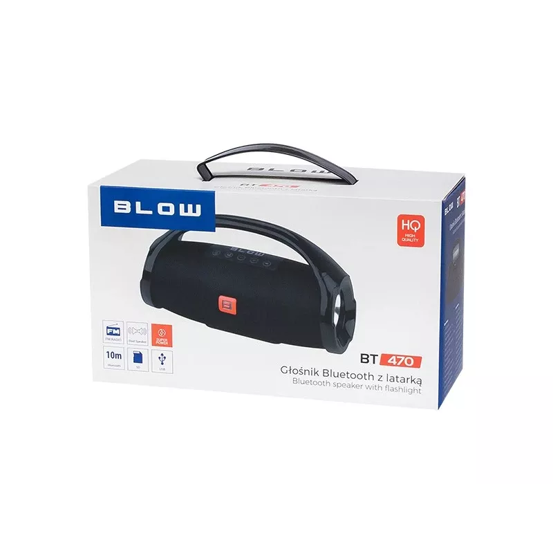 BLOW BT470 stereo kannettava kaiutin, musta