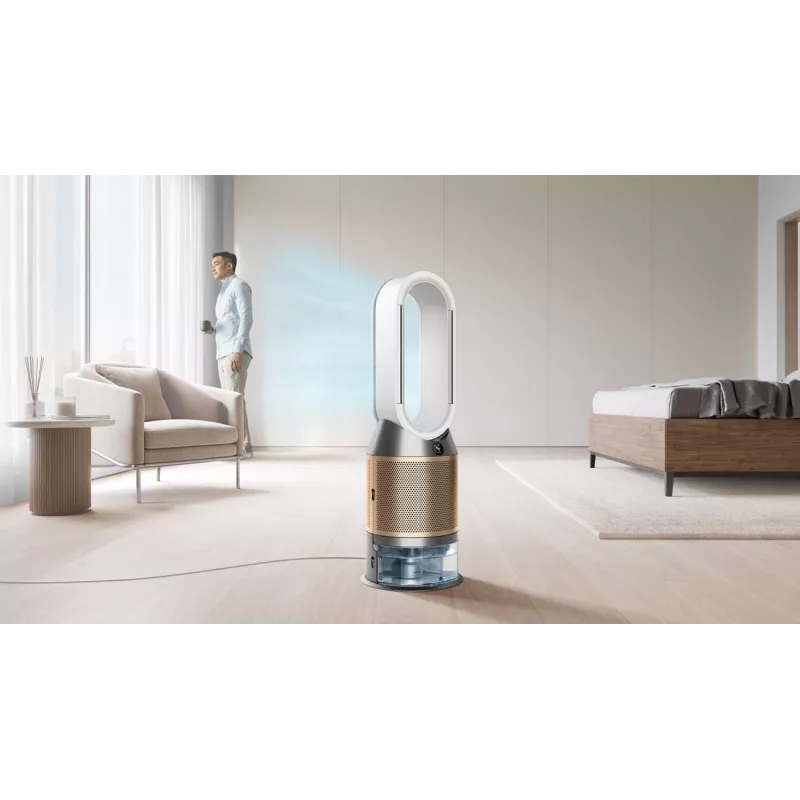 Ilmanpuhdistin Dyson Purifier Humidify + Cool De-Nox 62.4 dB 45 W kulta valkoinen