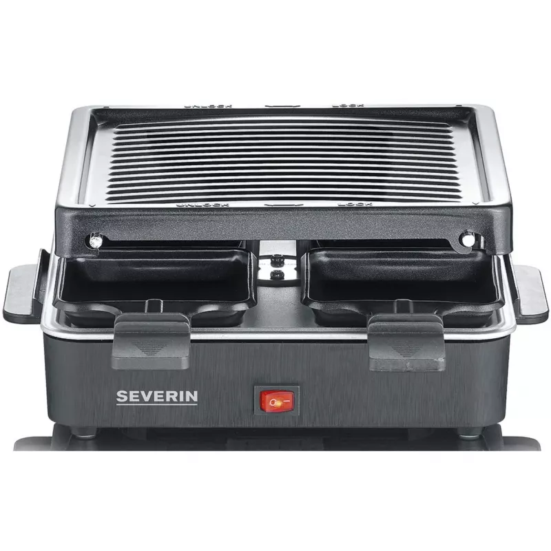 Severin mini raclette-grilli 4 pientä tarttumatonta pannua 600 W