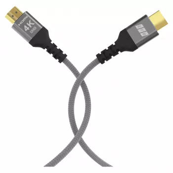 EFB Elektronik HDMI-kaapeli High-Speed Ethernetillä 4K60Hz harmaa - kaapeli - digitaali/näyttö/video (HDMI-20-00004)
