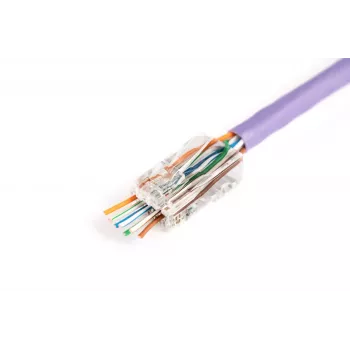 RJ45-kaapeliliitin Digitus X-ML-6U-EZ läpinäkyvä liitin 100 kpl