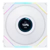 Lian Li UNI FAN TL LCD -kotelotuulettimet 120 mm, 3 kpl ja ohjain, valkoiset