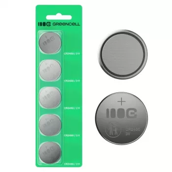 Nappiparisto Green Cell CR2450 3V – litium, 5 kpl:n pakkaus