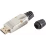 HDMI-liitin ShiverPeaks 77405-S metalli itseasennettava, 4K2K-yhteensopiva