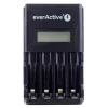 Akkulaturi everActive NC450B — 4 kennon AAA-laturi, 110/230V AC, musta