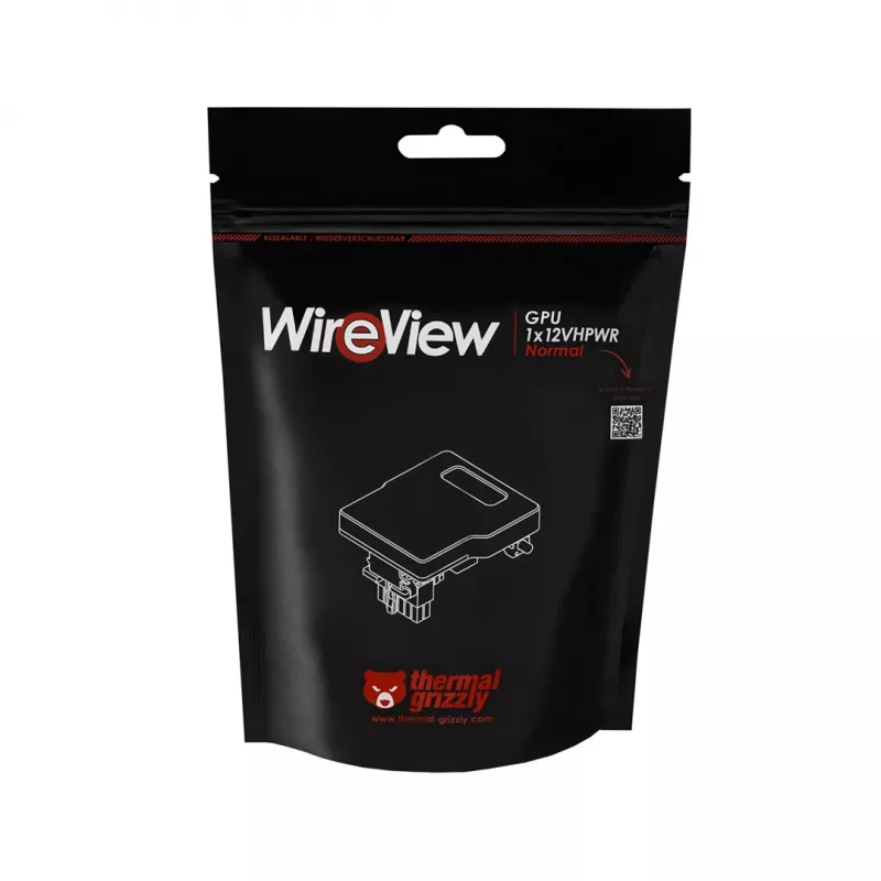 Thermal Grizzly | WireView | GPU 1x12VHPWR Reversed | musta | N/A
