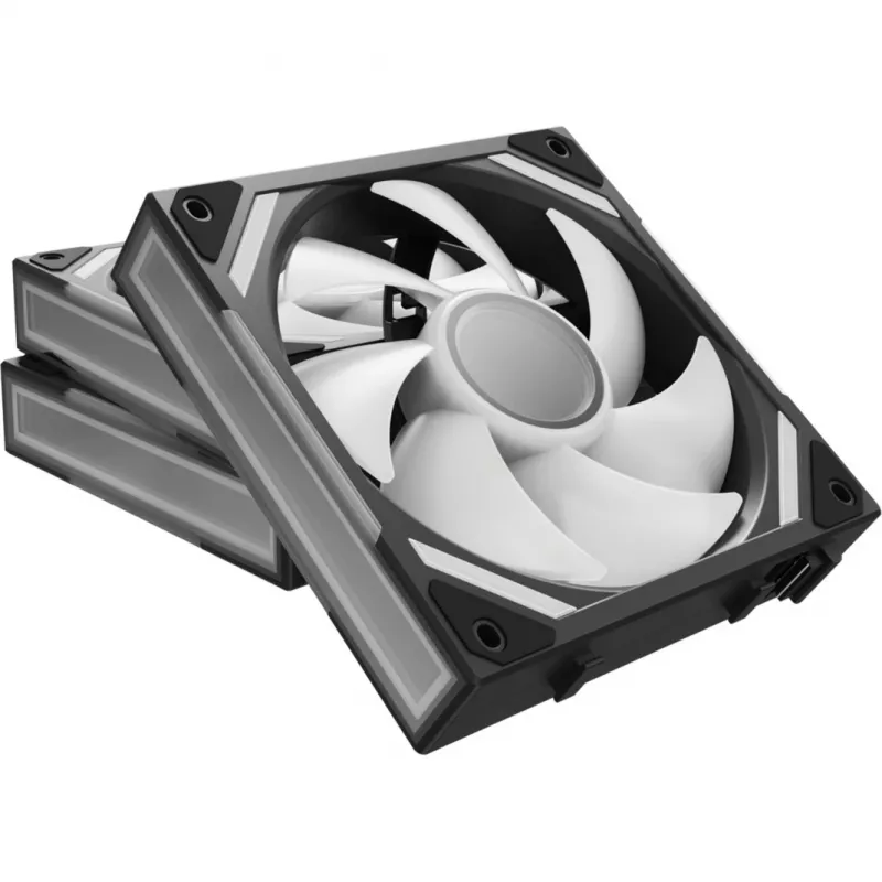 Alpenföhn 84000000228 Wing Boost 4 PWM RGB kotelotuulettimet, 120 mm, 500–1800 rpm, 3 kpl, mustat