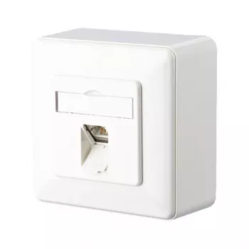 Metz Connect C6Amodul - pistorasialiitäntä - RJ 45 - 1 verkkopistorasia - pure white, RAL 9010 (130C370002-I)