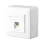 Metz Connect C6Amodul - pistorasialiitäntä - RJ 45 - 1 verkkopistorasia - pure white, RAL 9010 (130C370002-I)