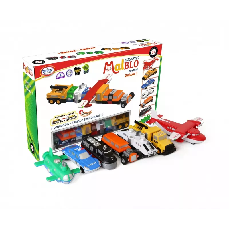 Ajoneuvosetti Popular Playthings Magnetic Mix or Match