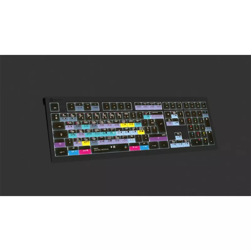 Logickeyboard ASTRA 2 näppäimistö USB AZERTY English musta (LKB-RESB-A2M-FR)
