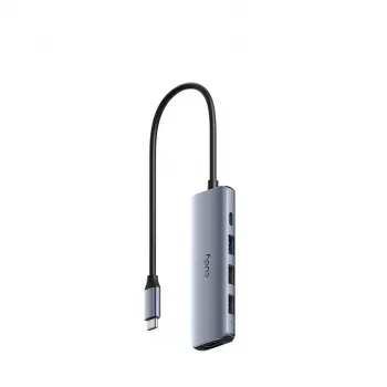 CUDY UH405 5-in-1 USB-C-keskitin HDMI 4K:lla