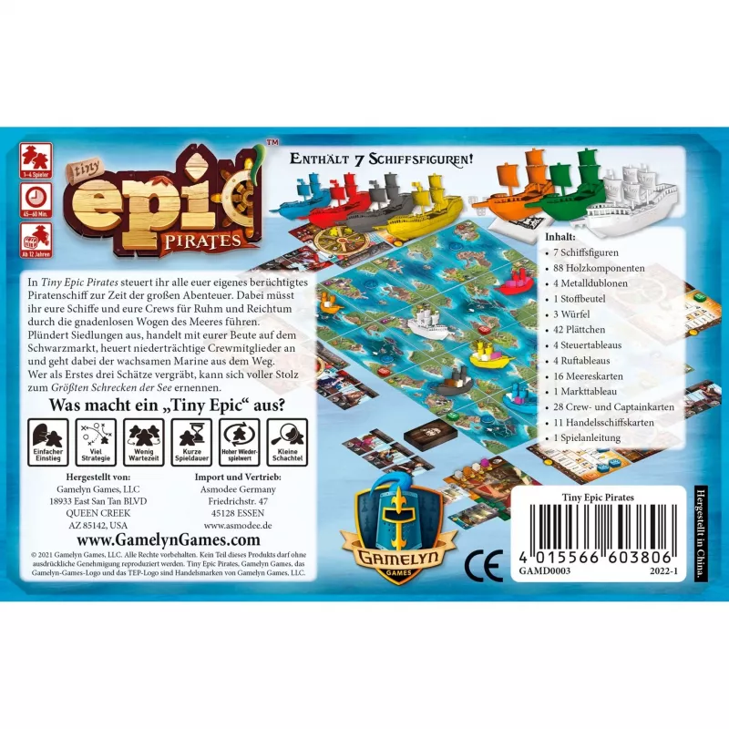 Tiny Epic Pirates -perhepeli