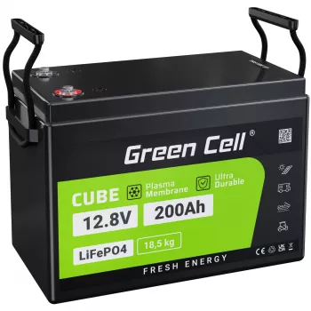 Greencell LiFePO4 -akku - 200Ah - 12.8V - 2560Wh L (CAV04S)