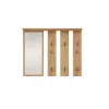 Vaateteline + peili PARMA 100x15x.81.5 cm, artisan tammi