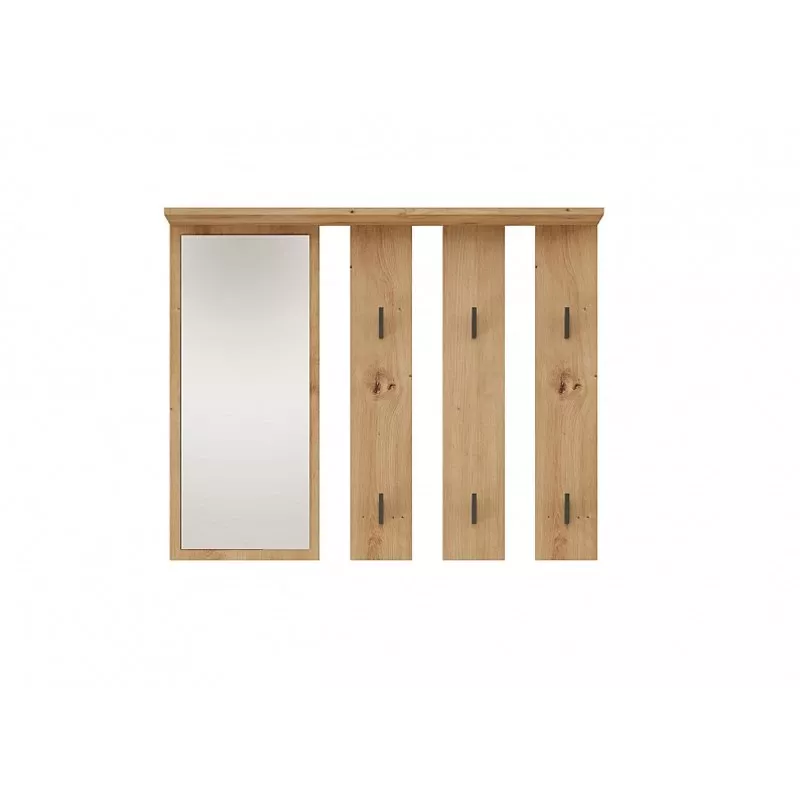Vaateteline + peili PARMA 100x15x.81.5 cm, artisan tammi
