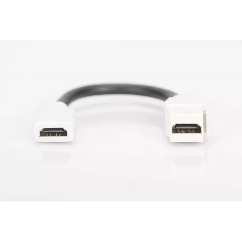 Digitus HDMI 2.0 Keystone -moduuli 12 cm kaapelilla (liitin/liitin)