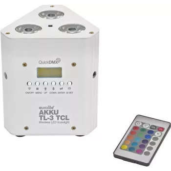 Paristokäyttöinen trussivalo EUROLITE AKKU TL-3 TCL QuickDMX ws – kannettava langaton valaisin
