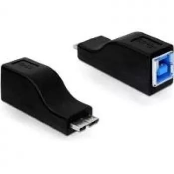 Kaapeliadapteri micro USB-B uros USB-B naaras musta DeLOCK 65216