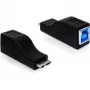 Kaapeliadapteri micro USB-B uros USB-B naaras musta DeLOCK 65216