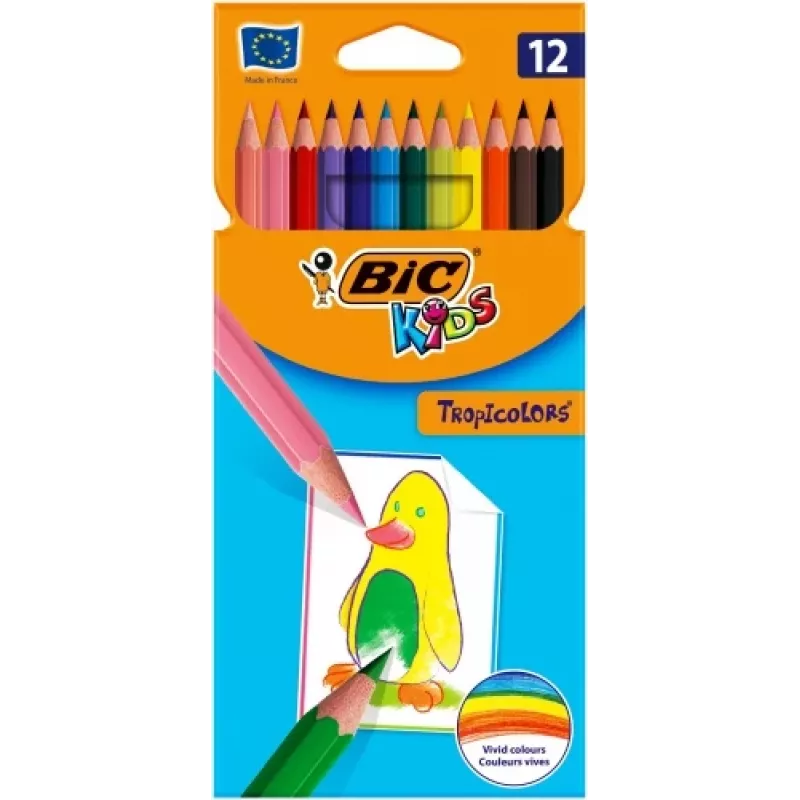 BIC värikynät TROPICOLORS 12 väriä 022503
