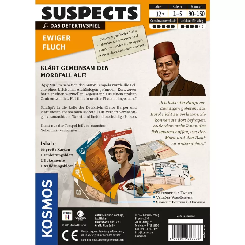 Suspects: Eternal Curse, korttipeli
