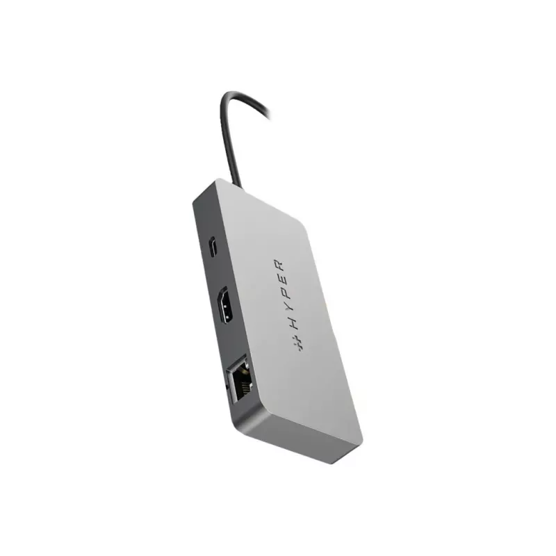HYPER HDMB2 USB-keskitin USB 3.2 Gen 1 (3.1 Gen 1) Type-C 5000 Mbit/s ruostumaton teräs