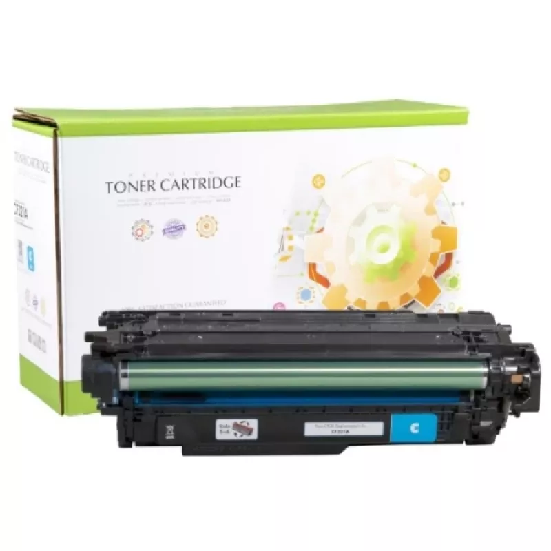 Yhteensopiva Static Control HP 653A (CF321A) värikasetti, syaani