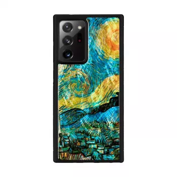 Suojakotelo iKins Samsung Galaxy Note 20 Ultra -malliin — musta tähtiyökuvio