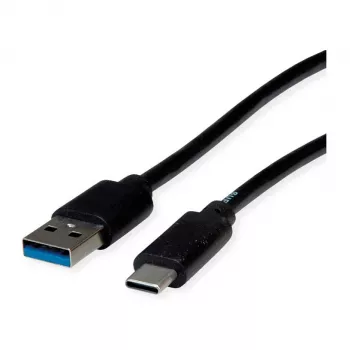 ROLINE RM USB 3.2 Gen 1 -kaapeli, A-C, ST/ST, musta, 1 m