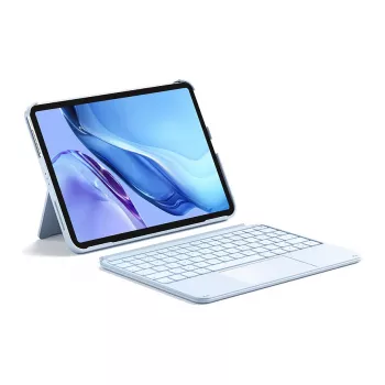 Näppäimistö Inateck KB04122 QWERTZ Bluetooth kosketuslevyllä, sisäänrakennettu 500 mAh akku, sininen