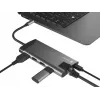 NATEC Fowler Plus USB Type-C musta harmaa MicroSD SD -keskitin