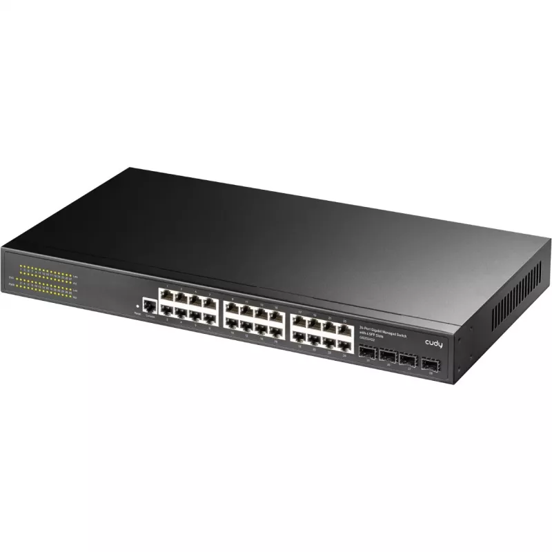 Hallittava kytkin Cudy GS2024S2 L2/L3 Gigabit Ethernet 24 porttia 1U
