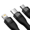 USB-kaapeli Baseus SUP0003351 1,2 m USB A USB C/Micro USB-A/Lightning musta