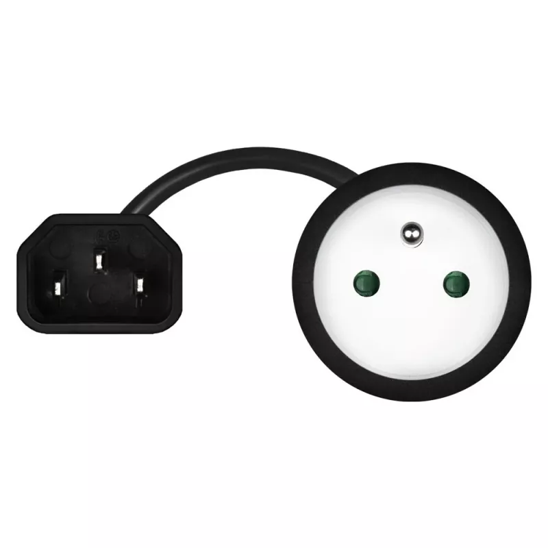 Savio CL-180 virtajohtosovitin IEC C14 - CEE 7/5, 15 cm