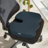 Leitz Ergo Cosy istuintyyny, istuintyyny, yleiskäyttö, harmaa, kiila, yksivärinen, vetoketju