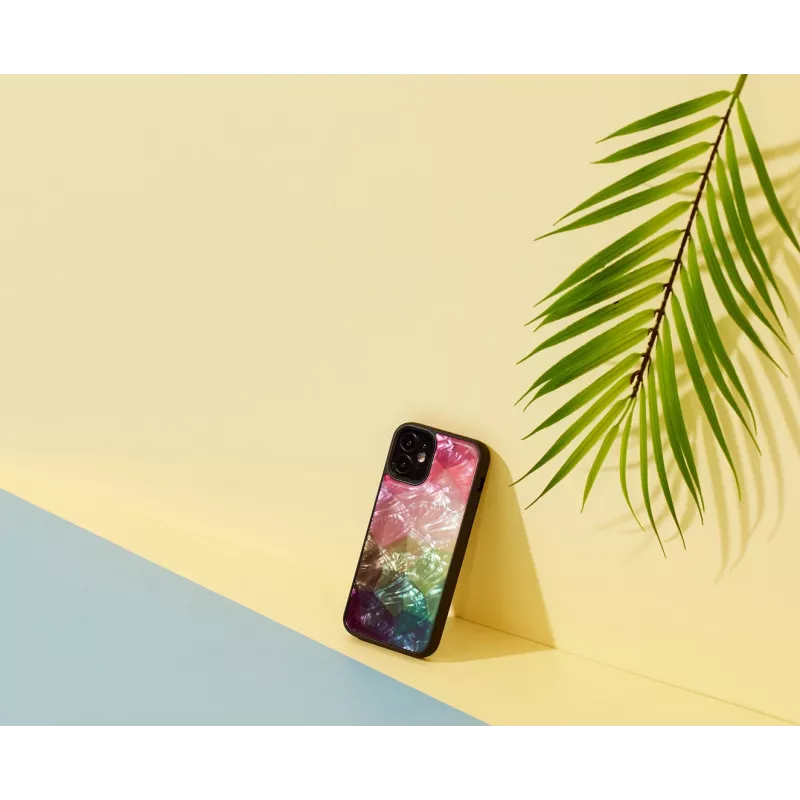iKins suojakotelo Apple iPhone 12 minille – vesikukkamuotoilu, musta