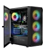 LOGIC CONCEPT Portos ARGB ATX Mid-Tower-kotelo, musta